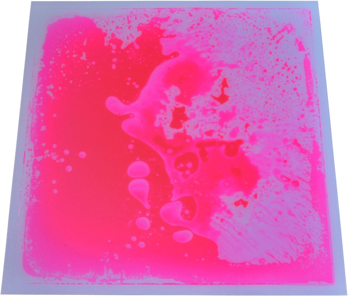 Thumbnail 1 de Liquid-encased fancy floor tile for kids’ rooms (1-pack) – 12" x 12" Pink-Red