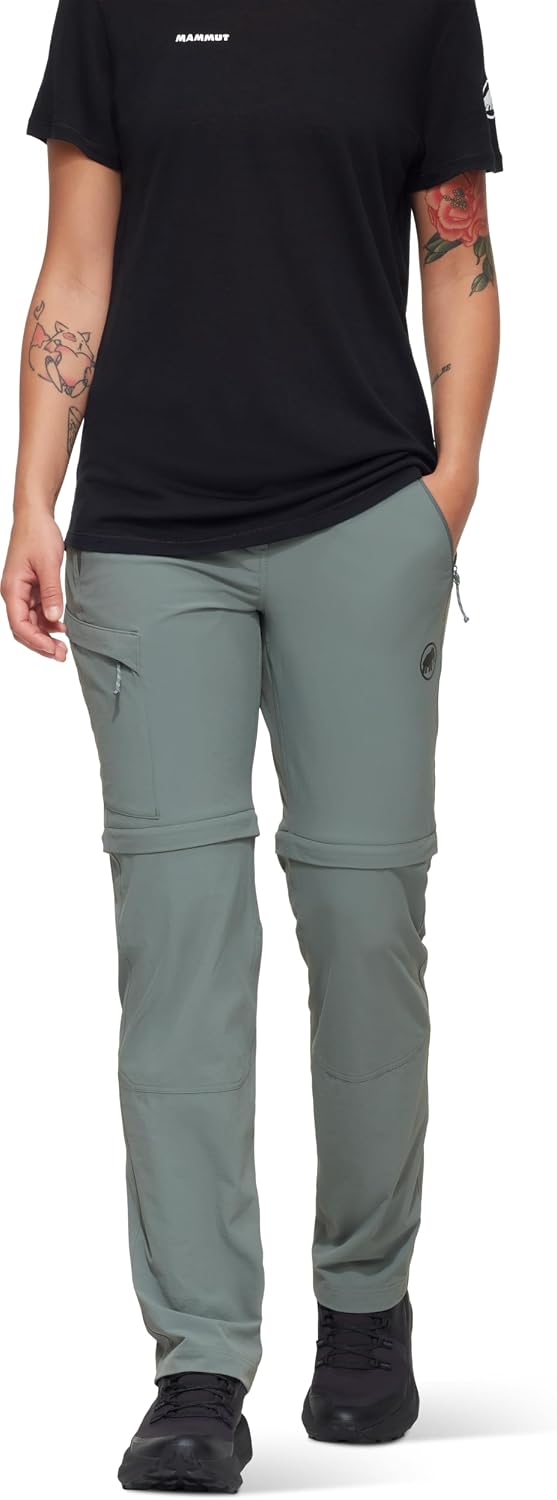Detalle de Mammut Runbold IV Zip Off Pants Damen – Trekkinghose mit Zip-Off Funktion