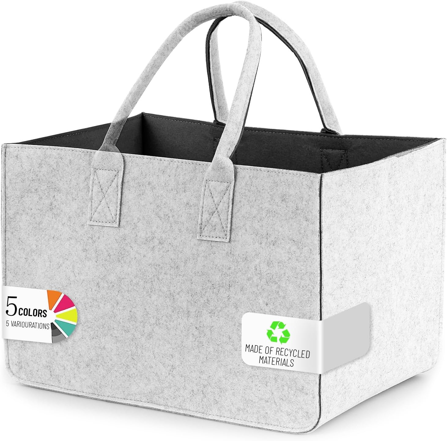 Detalle de Sinand 30L Einkaufskorb Filztasche
