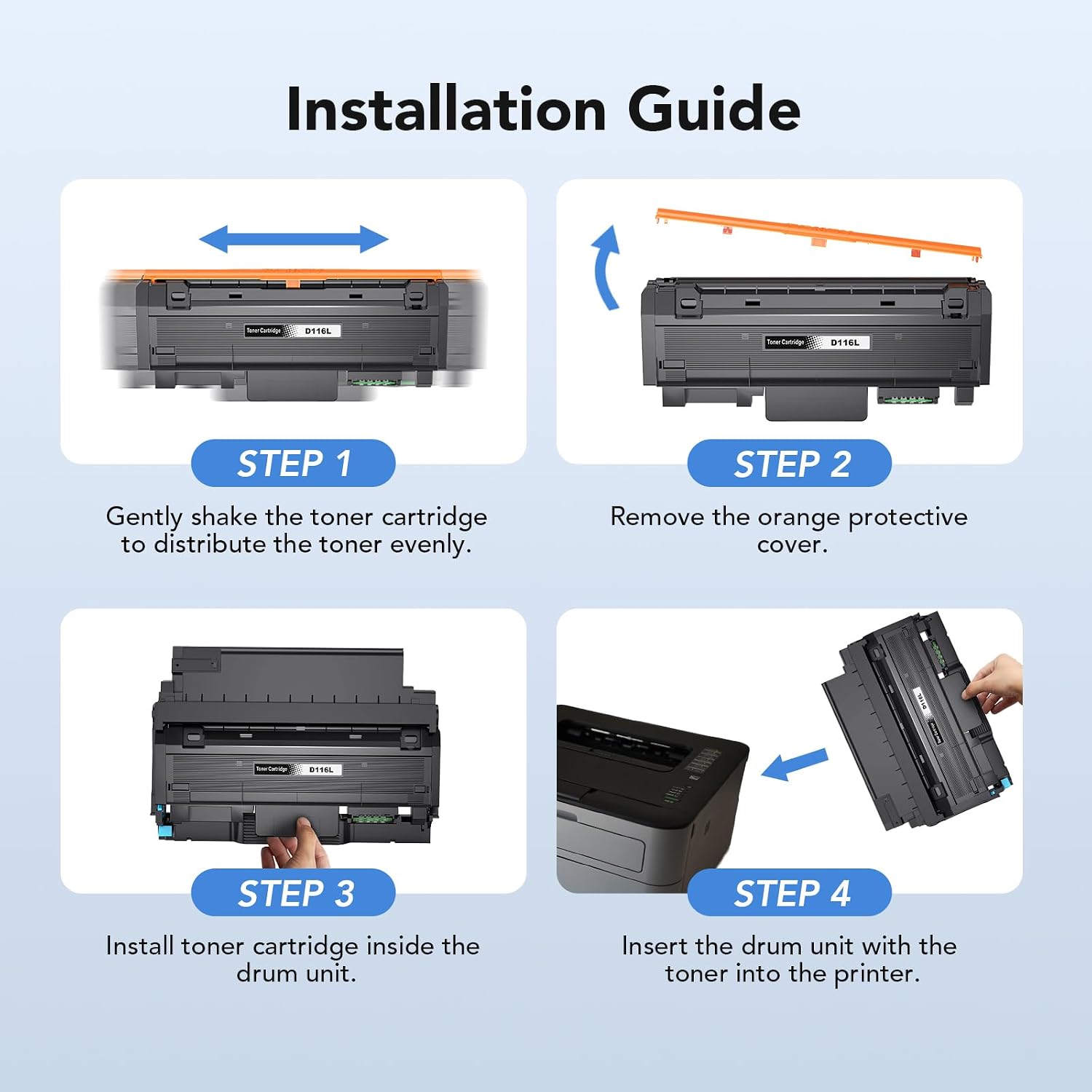 Detalle 1 de Colorfly D116L/D116S Compatible Toner Cartridges (2 Black) for Samsung SL-M2625d & M2885 Series