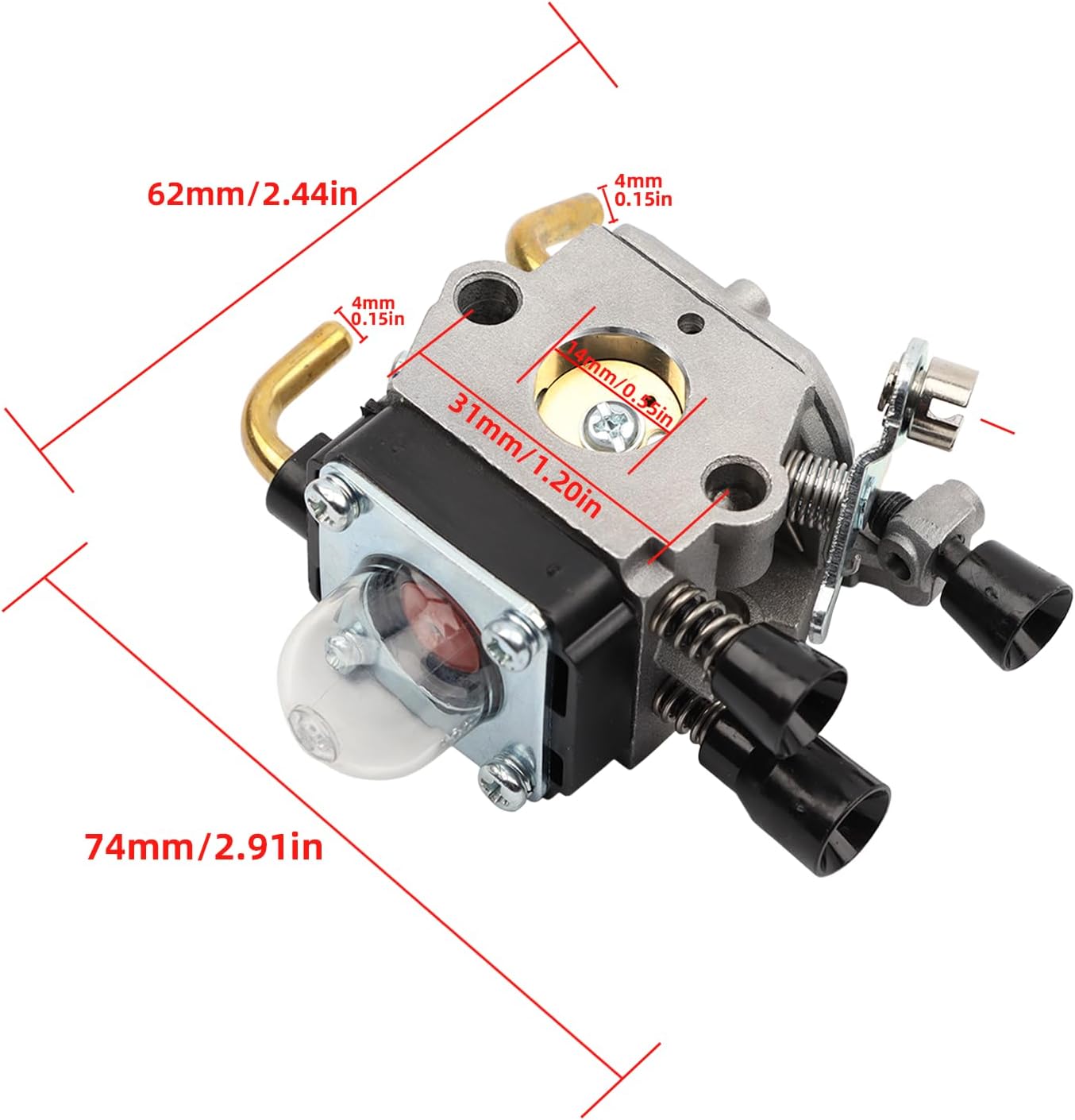 Detalle de AMZSKU carburateurset voor STIHL FS55, FS55R, FS55RC en andere modellen