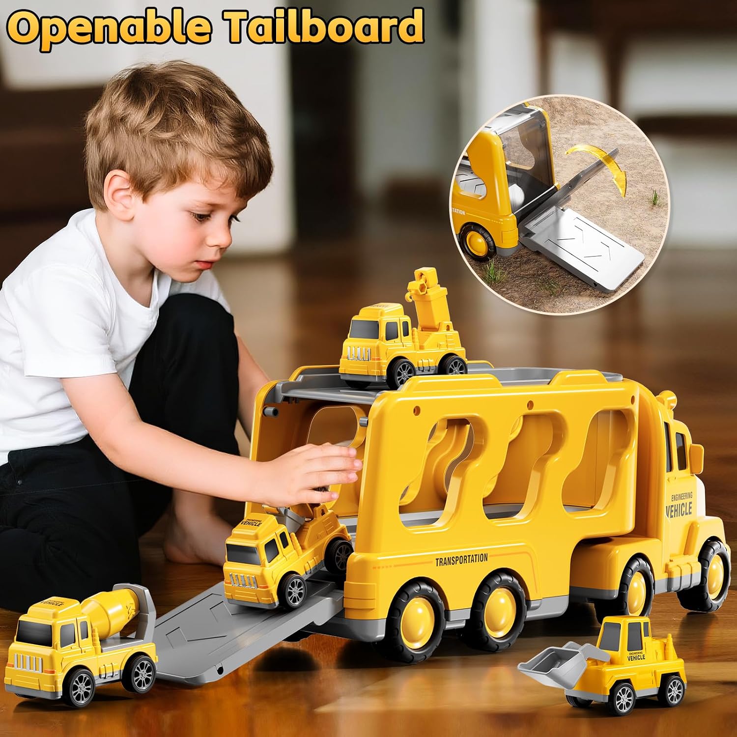Thumbnail 1 de KIZONLY 5-in-1 Construction Truck toy set for toddlers 🚚
