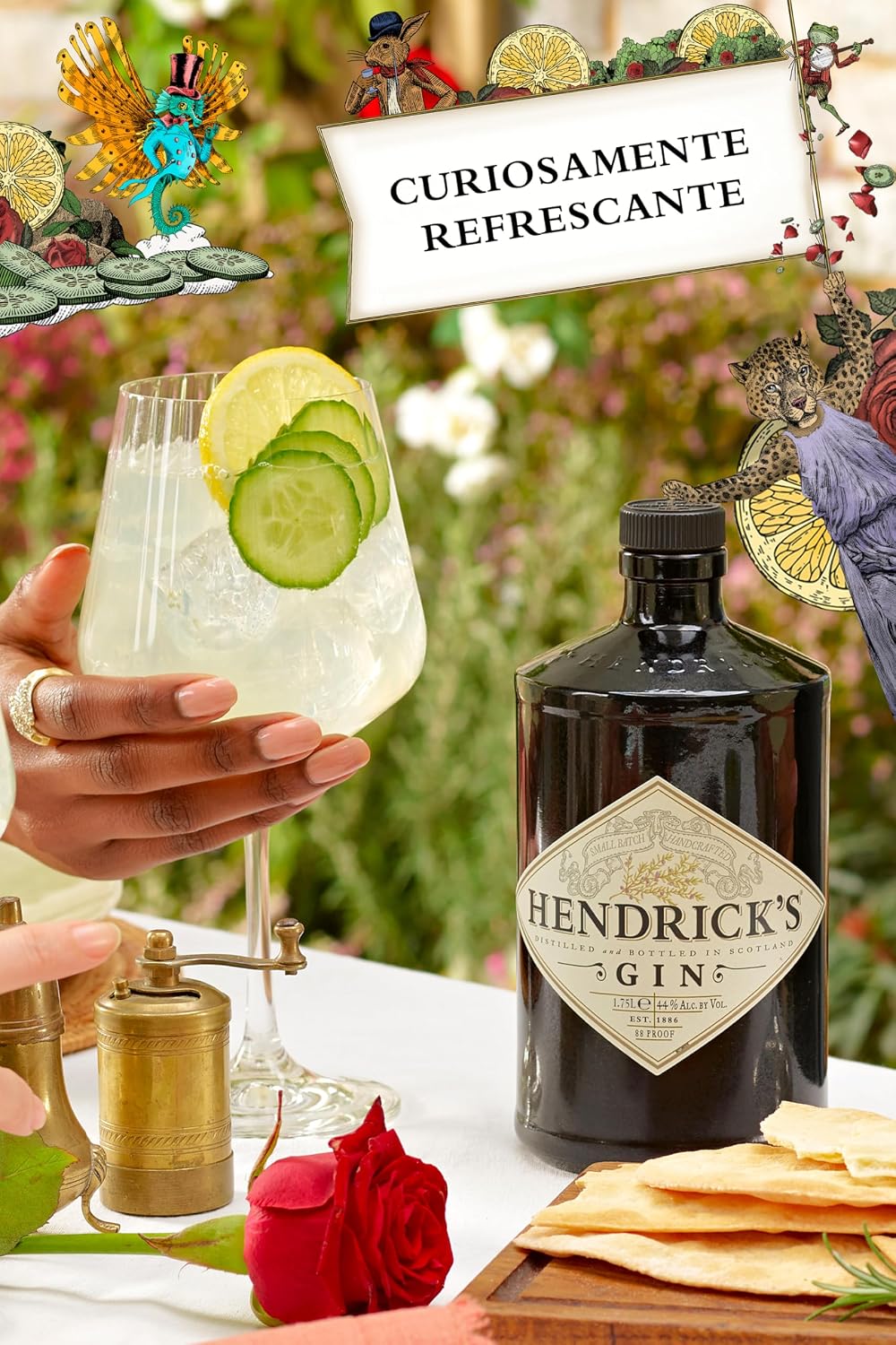 Detalle de Hendrick's Gin Escocesa Premium 1.75l 🥃