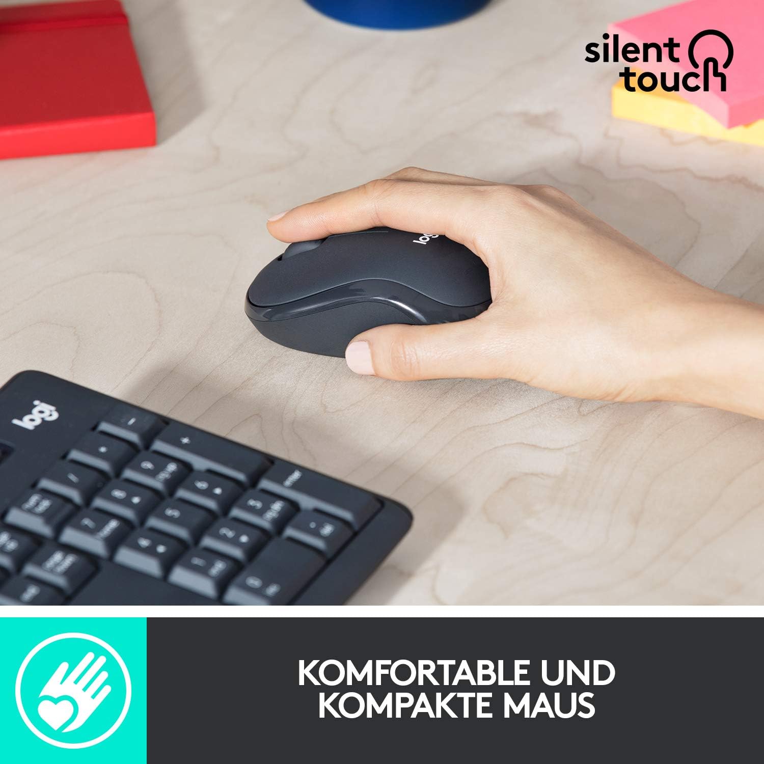 Detalle 2 de Logitech MK295 Silencioso Inalámbrico COMBO DEU QWERTZ