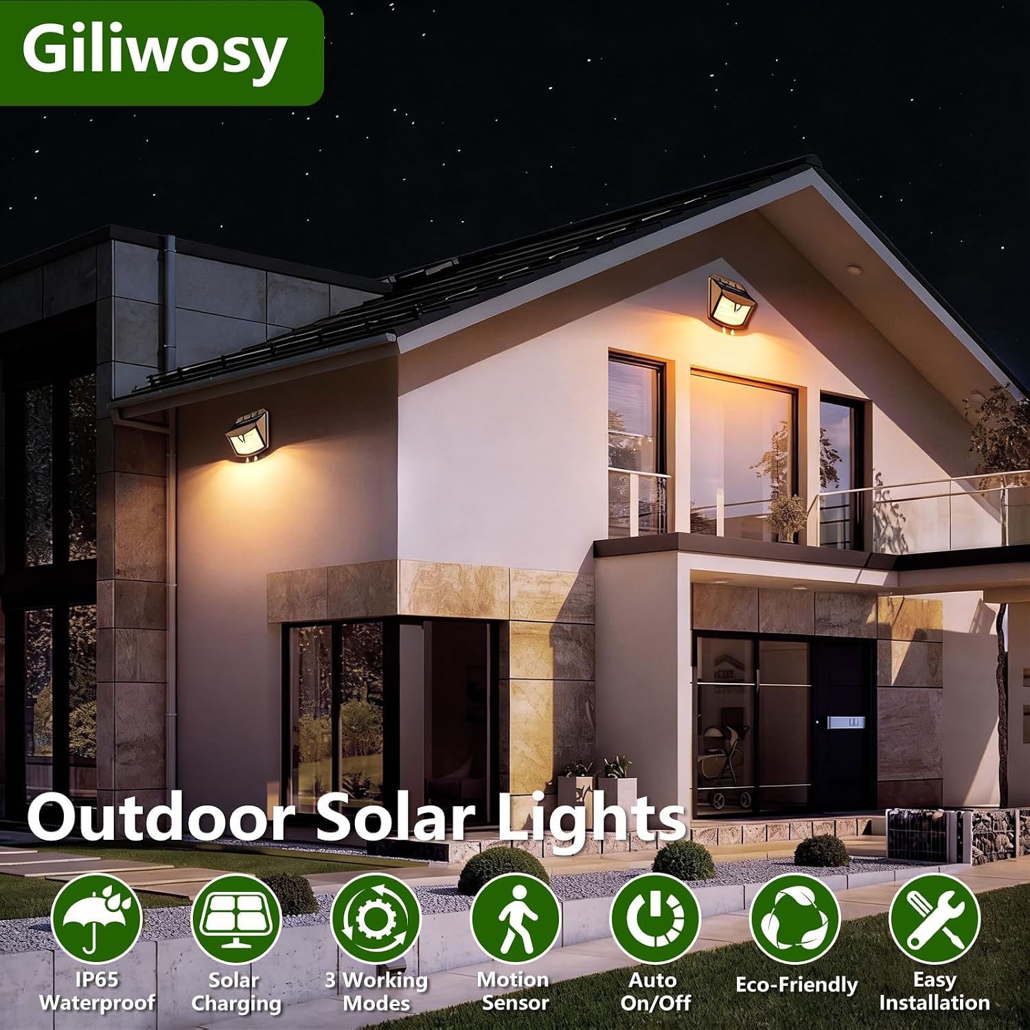 Detalle 2 de Giliwosy Luce Solare Led Esterno 1200mAh