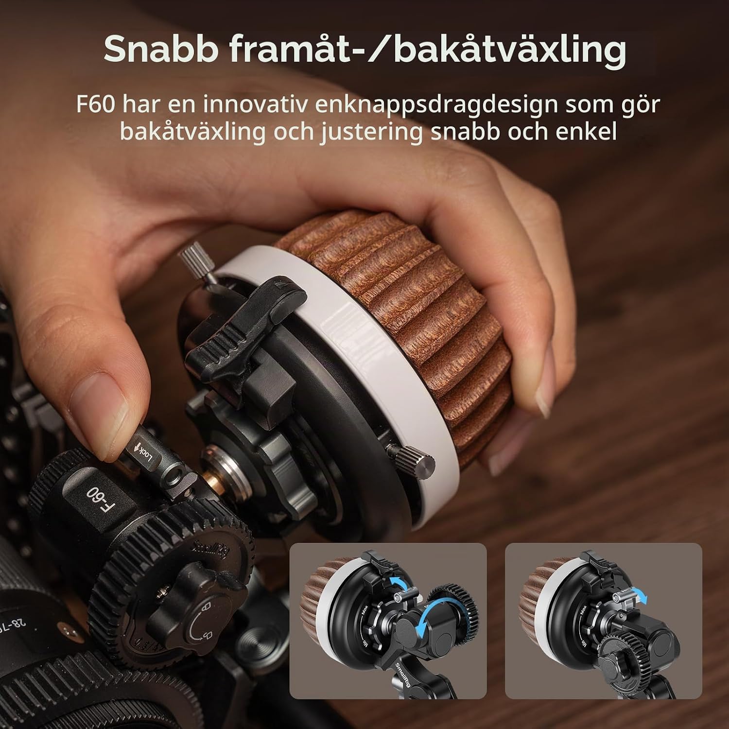 Thumbnail 3 de SMALLRIG F60 5163 följefokus med A/B-stopp och steglös dämpning