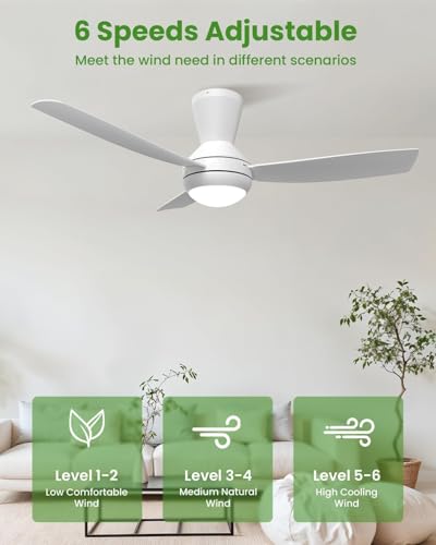 Thumbnail 6 de Airwit Ventilador de Techo 106 cm con Luz LED regulable y 3 aspas Snap-On