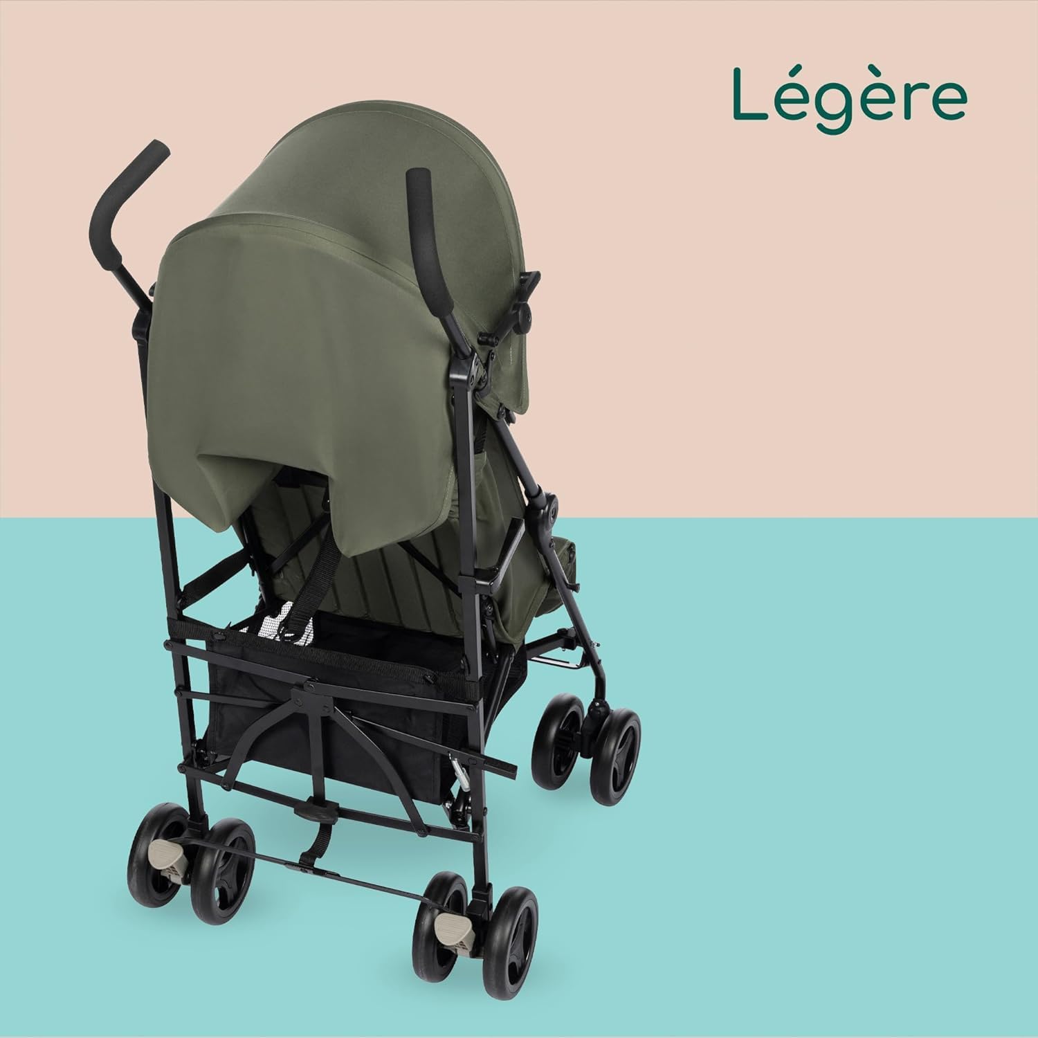 Thumbnail 4 de Bebeconfort Rainbow — Poussette Canne Multipositions ultra légère et compacte (6 mois à 4 ans, 22 kg) en Mineral Green