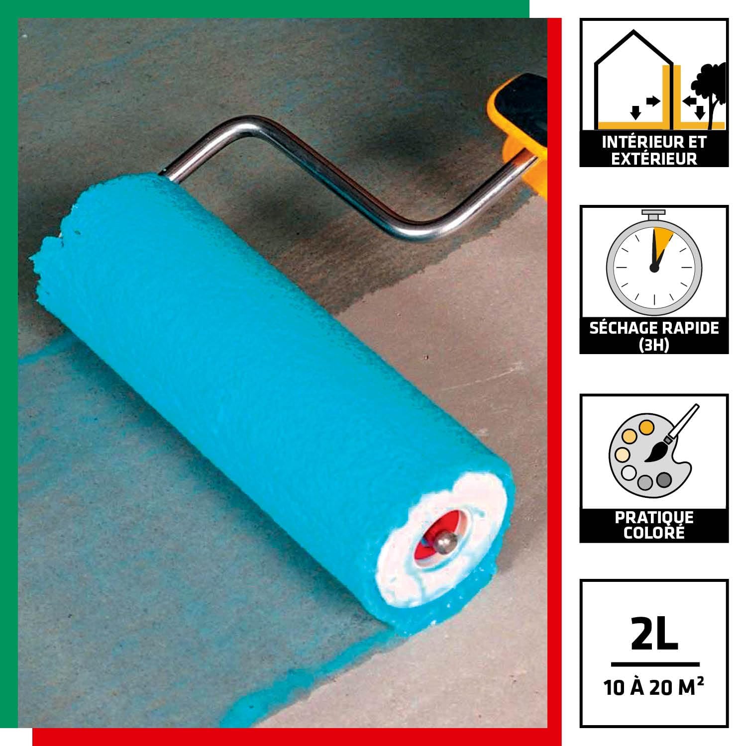Thumbnail 1 de Parexlanko Primaire tous supports – Imprimación d’adhérence universelle, 2 l (Lot de 1), Bleu