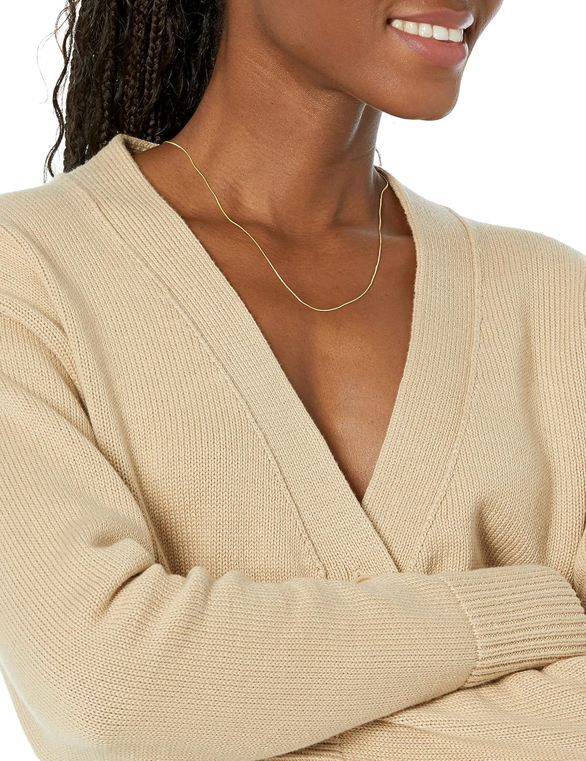 Thumbnail 2 de Amazon Essentials Damen Kurzer Cardigan mit V-Ausschnitt und Knopfleiste