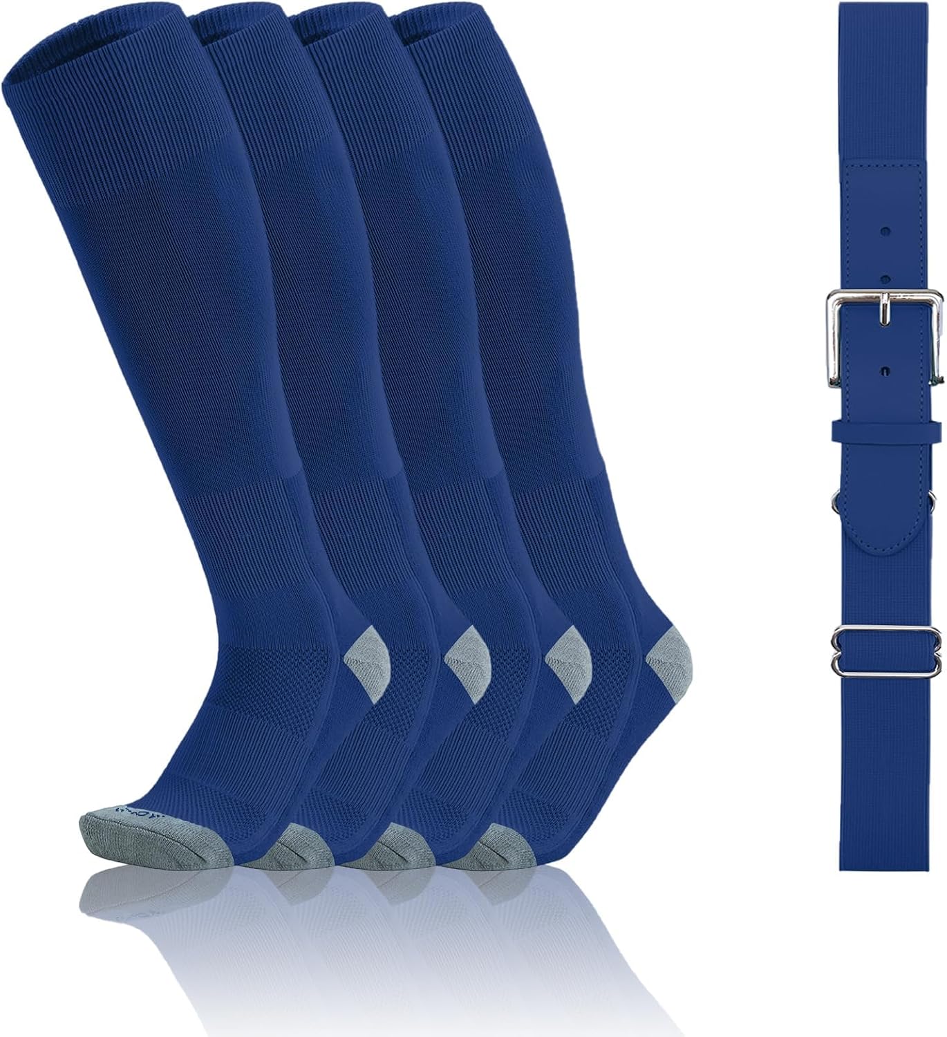 Thumbnail 6 de QBK 2-16Y Toddler Baseball Socks Belt Combo