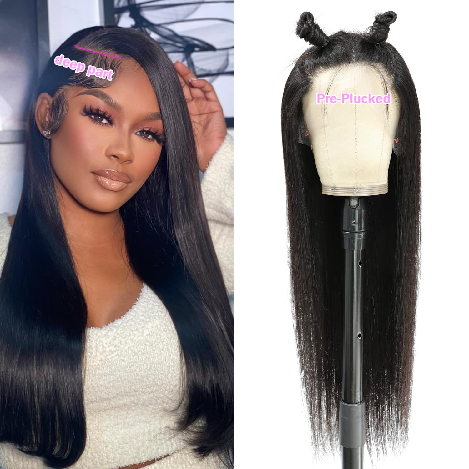 Thumbnail 6 de TTSMINS 13x6 Lace Front Wig 28-inch, 180% density ๐โ