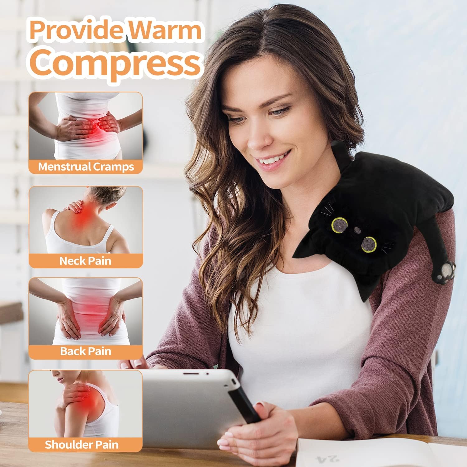 Thumbnail 4 de Cuckool 2-Piece Microwave Heating Pads, 21 x 12 in and 17 x 9 in