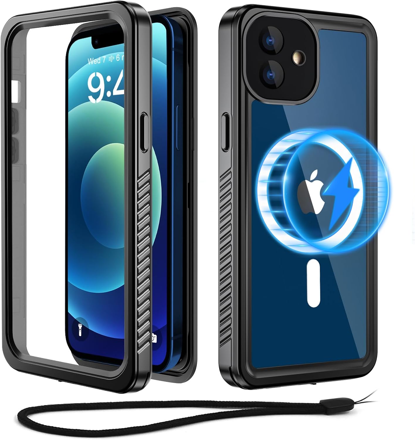 Thumbnail 6 de Beeasy IP68 Waterproof MagSafe Case for iPhone 12 Mini — 360° Heavy Duty with Built-in Screen Protector