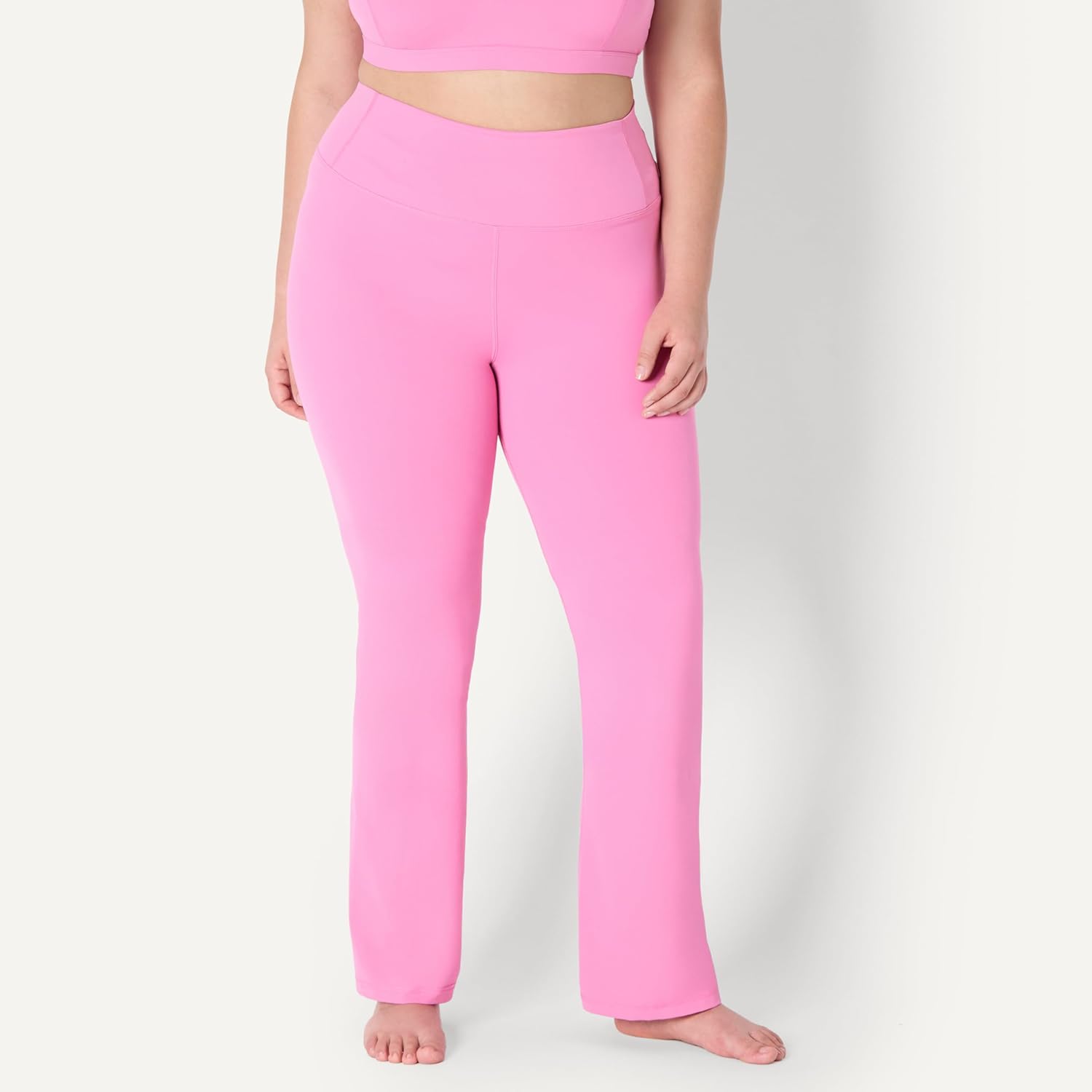 Detalle de Amazon Essentials Women's Active FormFlex Buttery Soft Flared Leggings: High Waist, Full Length Yoga Pants
