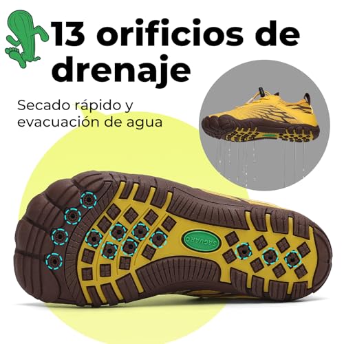 Thumbnail 2 de SAGUARO Escarpines Niño Zapatillas Barefoot Secado Rápido – Amarello, 28 EU