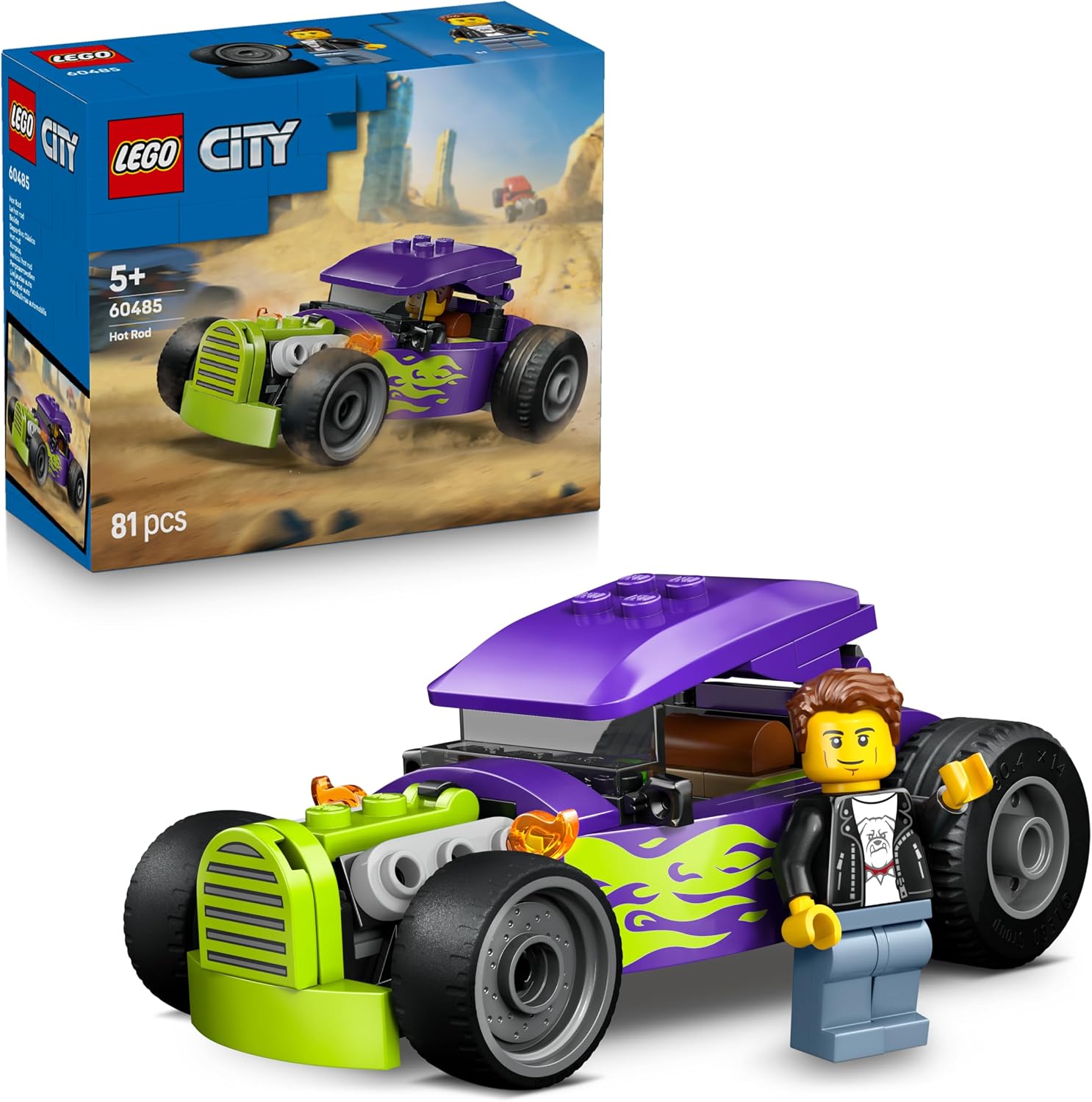 Detalle de LEGO City Hot Rod 60485 hot rod toy