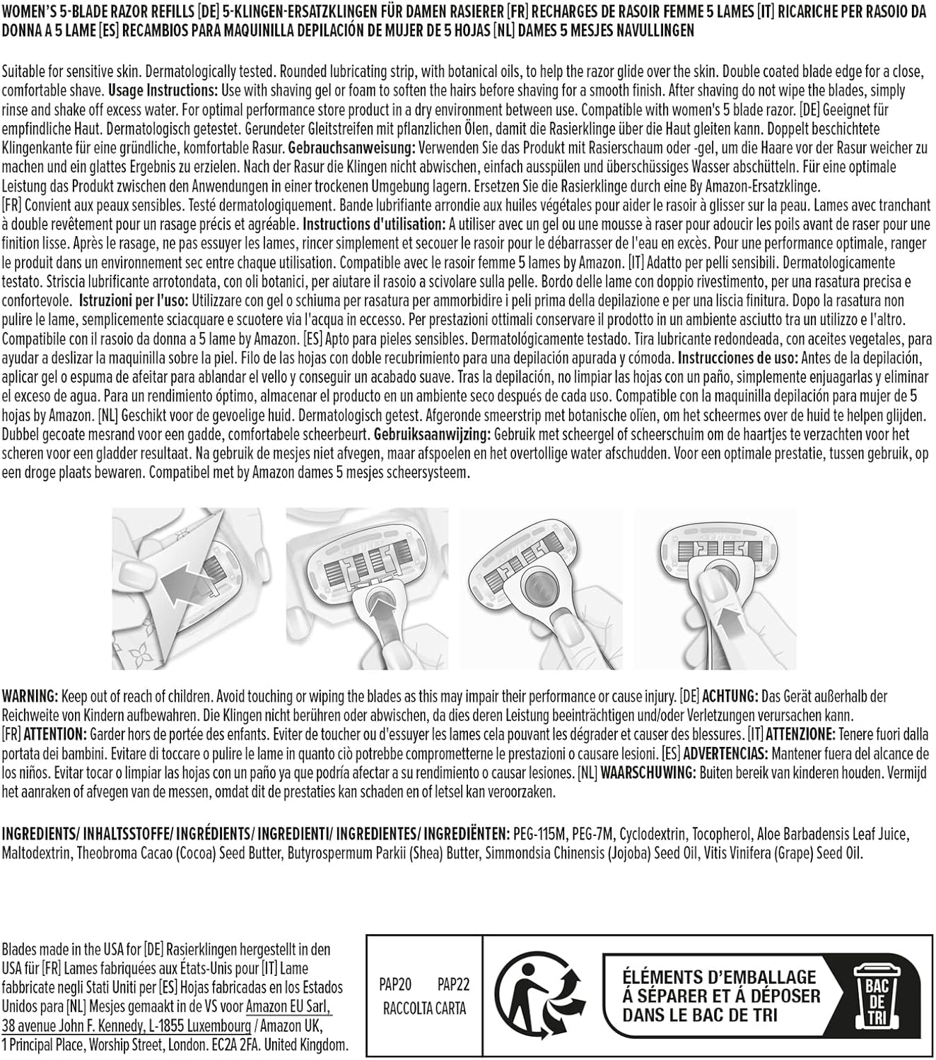 Thumbnail 4 de by Amazon Women's Razor Refills 10 🪒