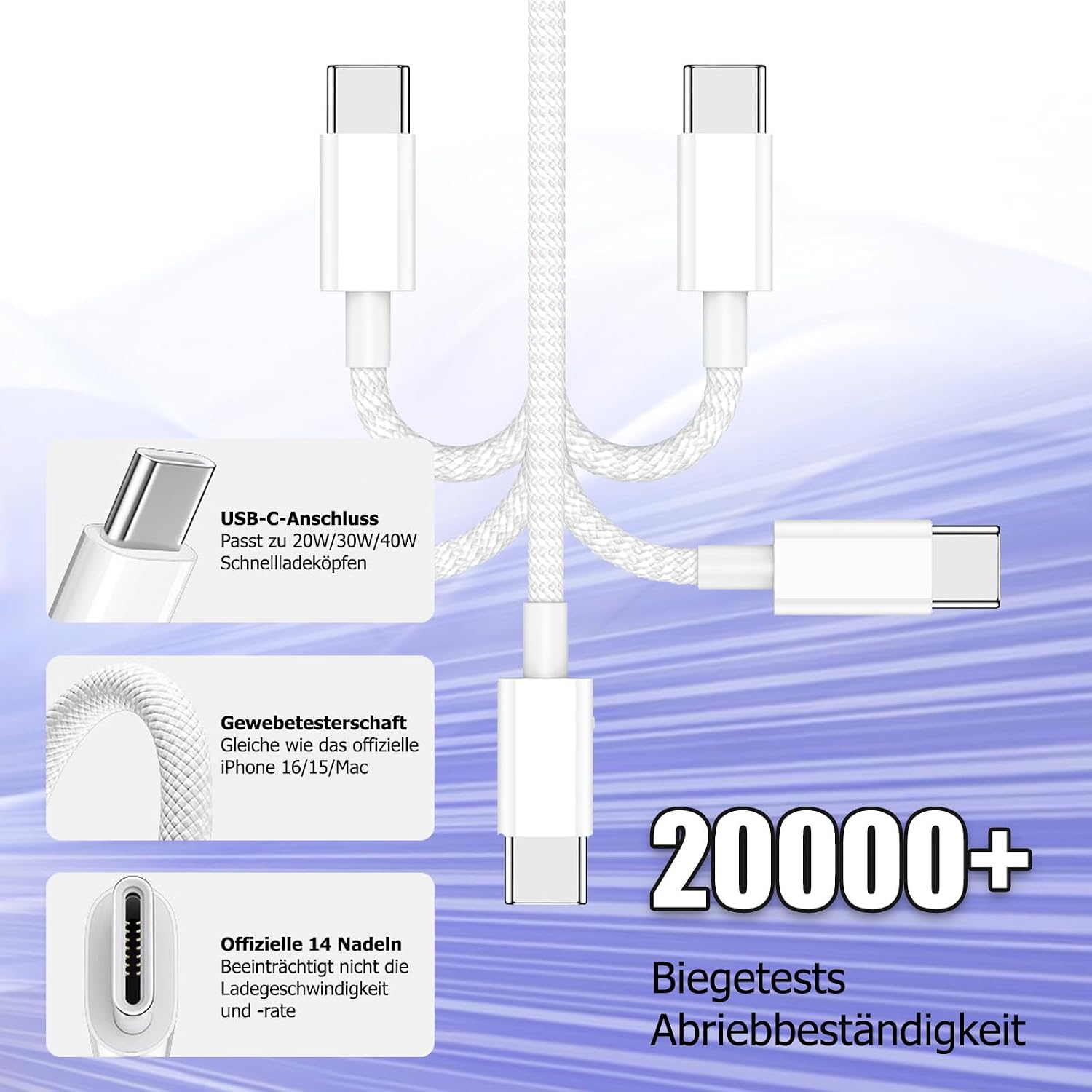 Thumbnail 6 de iPad Ladegerät mit Kabel Original 25W USB-C Netzteil
