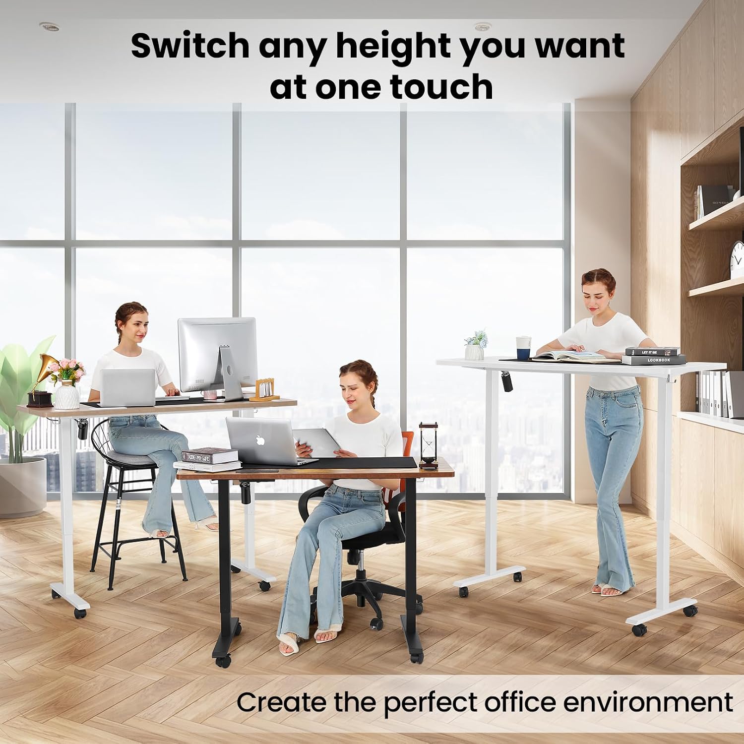 Thumbnail 3 de farexon 1 48 x 24-Inch Electric Standing Desk with 4 Memory Heights