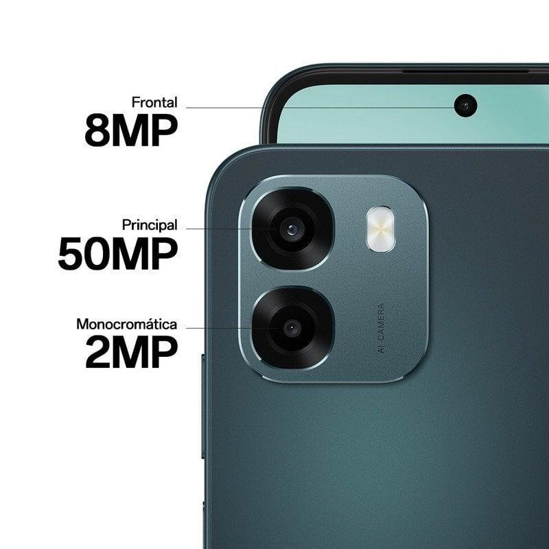 Detalle 2 de OPPO A6 4G 6GB 256GB, 6,75" Negro: autonomía extrema y pantalla espaciosa para el día a día