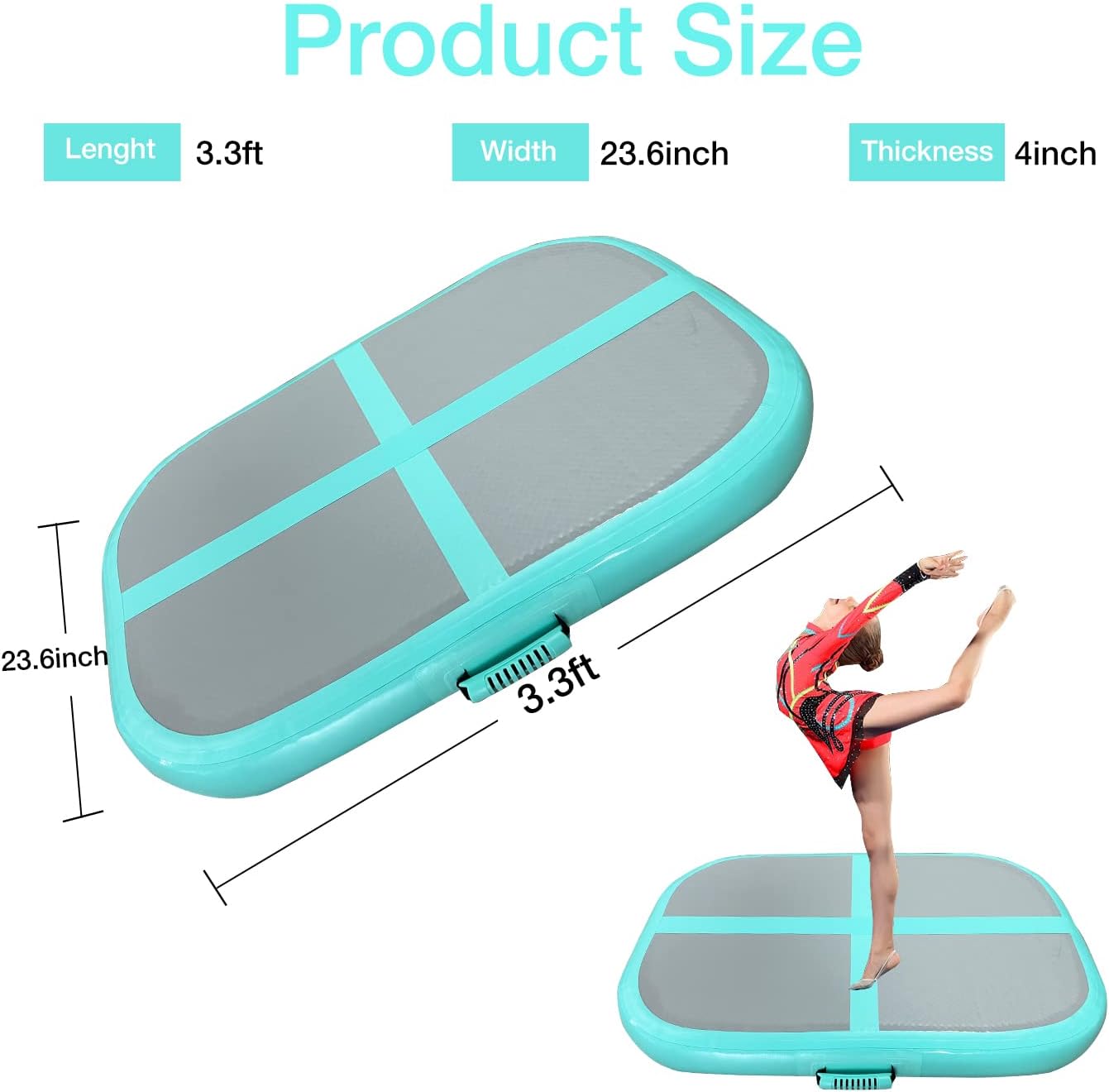 Thumbnail 4 de PPXIA AirBlock Aufblasbare Gymnastikmatte