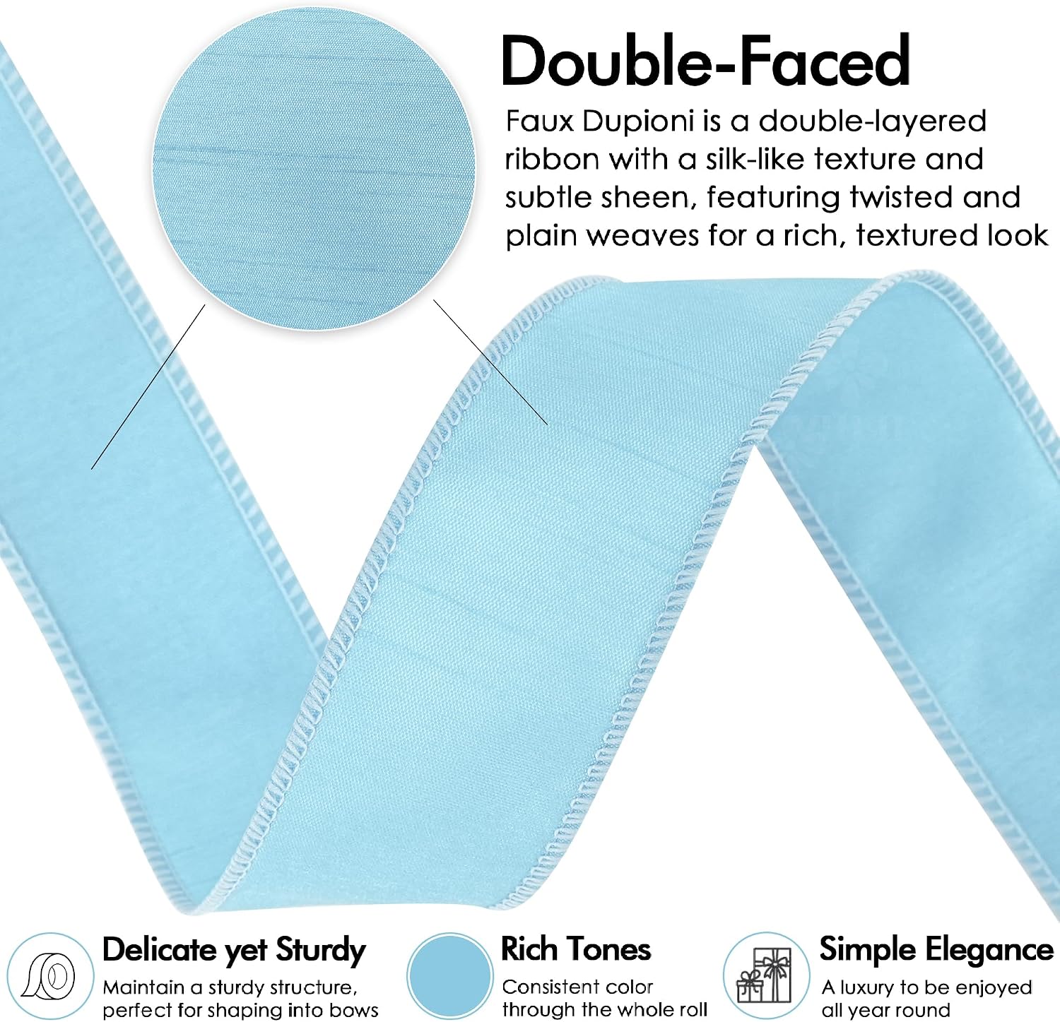 Thumbnail 2 de MEEDEE Wired Ribbon, 1.5-Inch