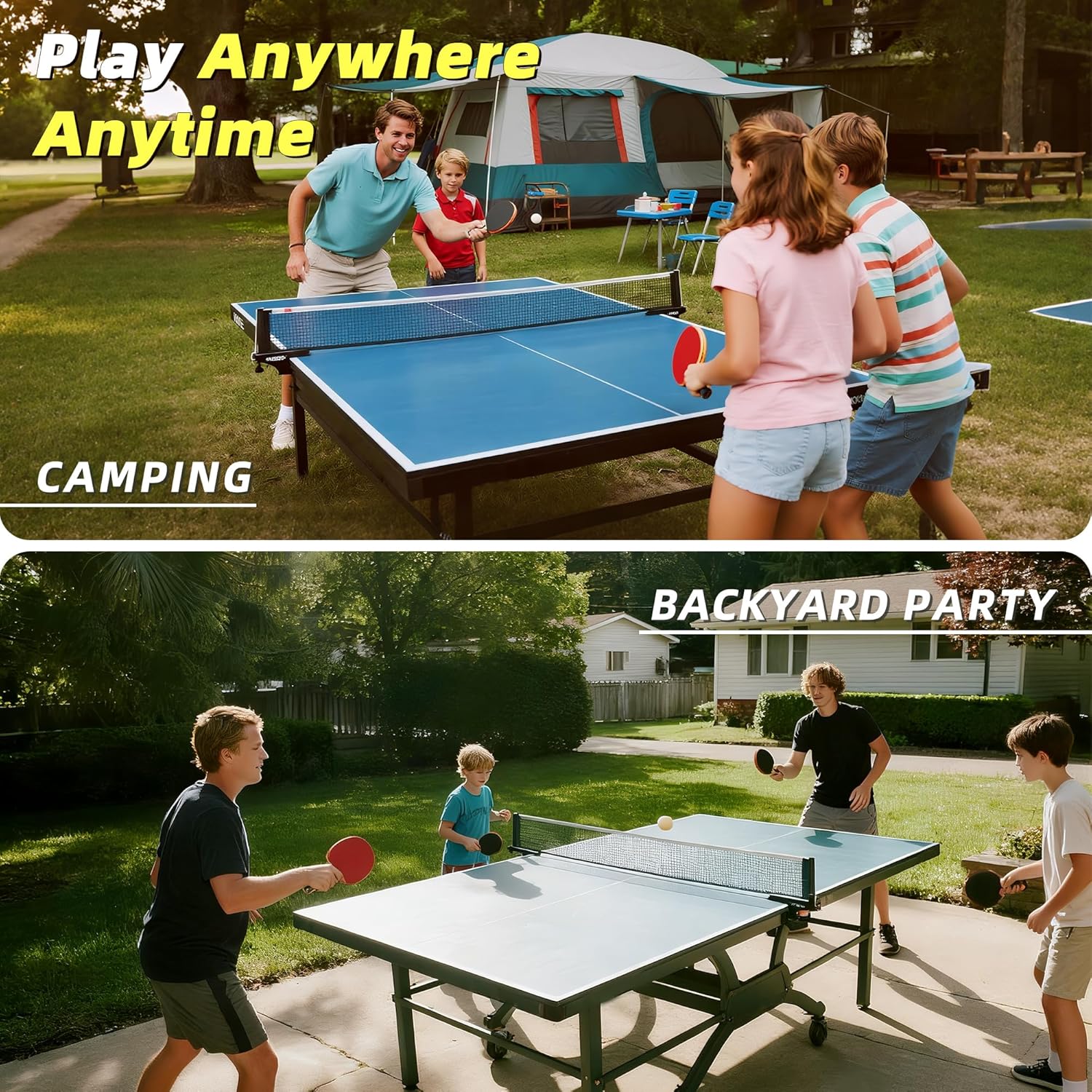 Thumbnail 6 de Tischtennisschläger Set (4 Schläger) mit 3-Sterne-Bällen und Tasche – Hochleistungs-Tischtennis-Set