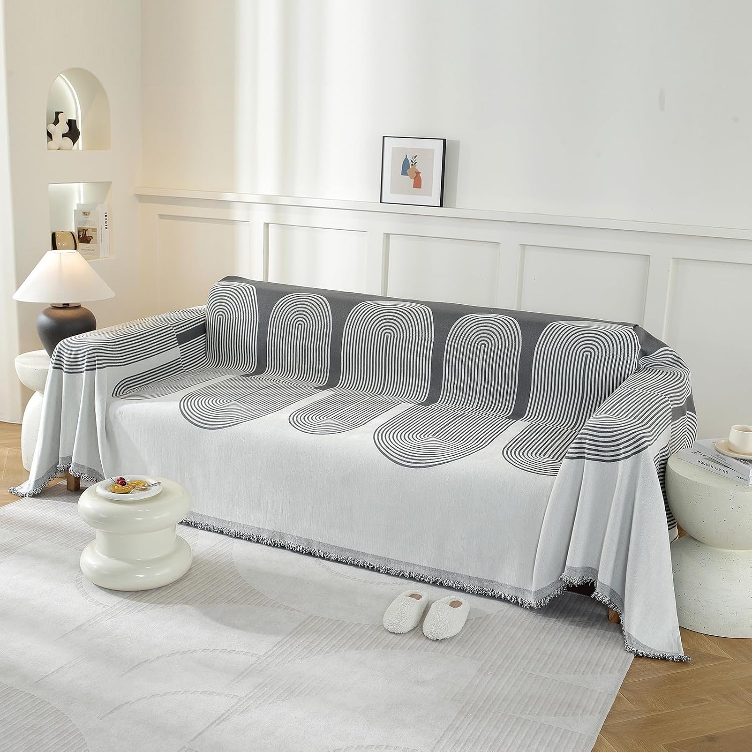 Detalle 2 de YSTELLAA Housse de canapé 180×340 cm 🛋