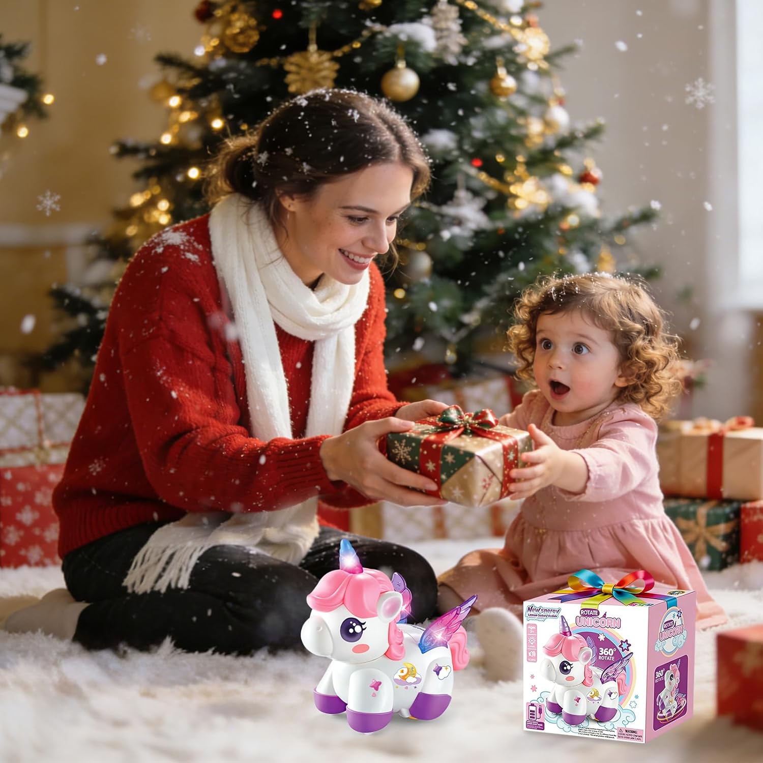 Thumbnail 6 de RUIDYA Unicorn Toy Girl Car: Rechargeable 360° Stunt Rotation Car for Toddlers