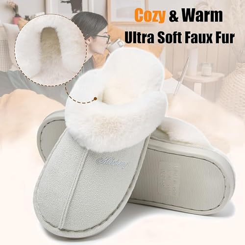 Detalle 1 de Misolin chaussons femme et homme, mousse à mémoire de forme, 38,5–40 EU