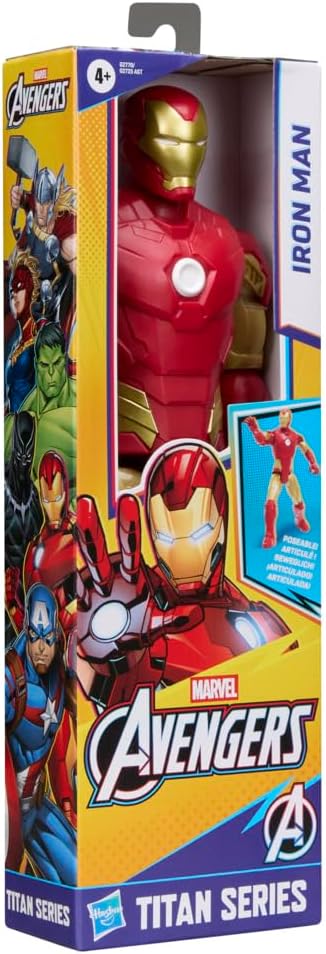 Thumbnail 5 de AVENGERS Hasbro Marvel Titan Series Iron Man Action Figure – 29,2 cm e 11 snodi