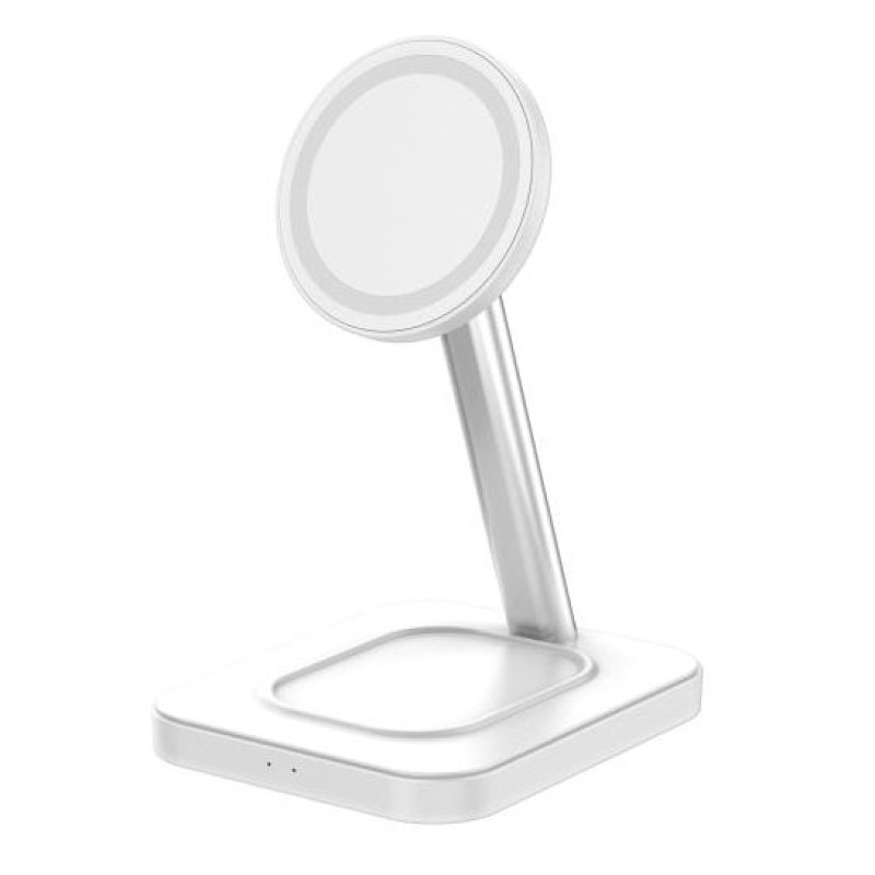 Detalle de Force Power F150371 Soporte cargador de inducción 3 en 1 15 W blanco