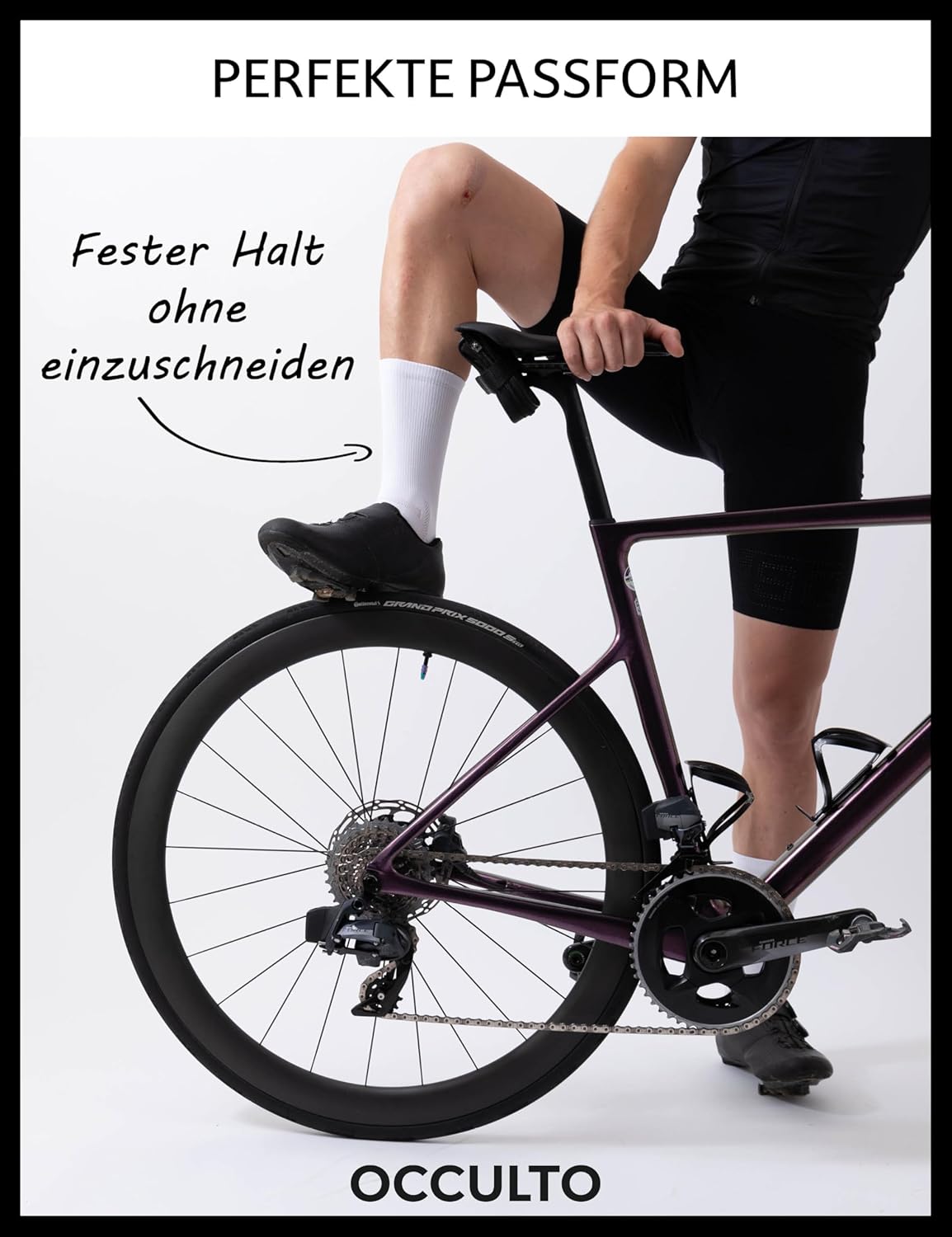 Thumbnail 2 de Occulto Rennradsocken Eddy 2er Pack – Aero & Komfort für Training & Wettkampf