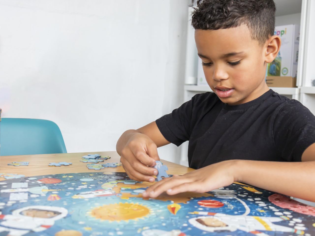 Thumbnail 3 de boppi Round World Map Jigsaw Puzzle for Kids, 150 Pieces
