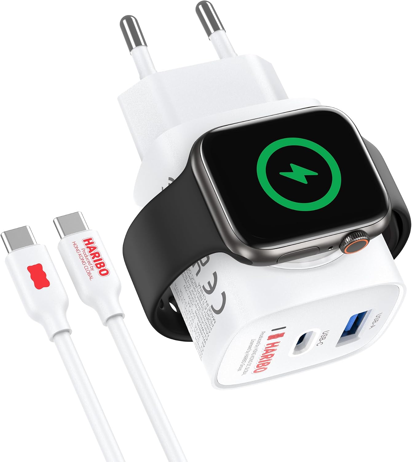 Detalle de HARIBO 3‑in‑1 Ladegerät 20W USB‑C