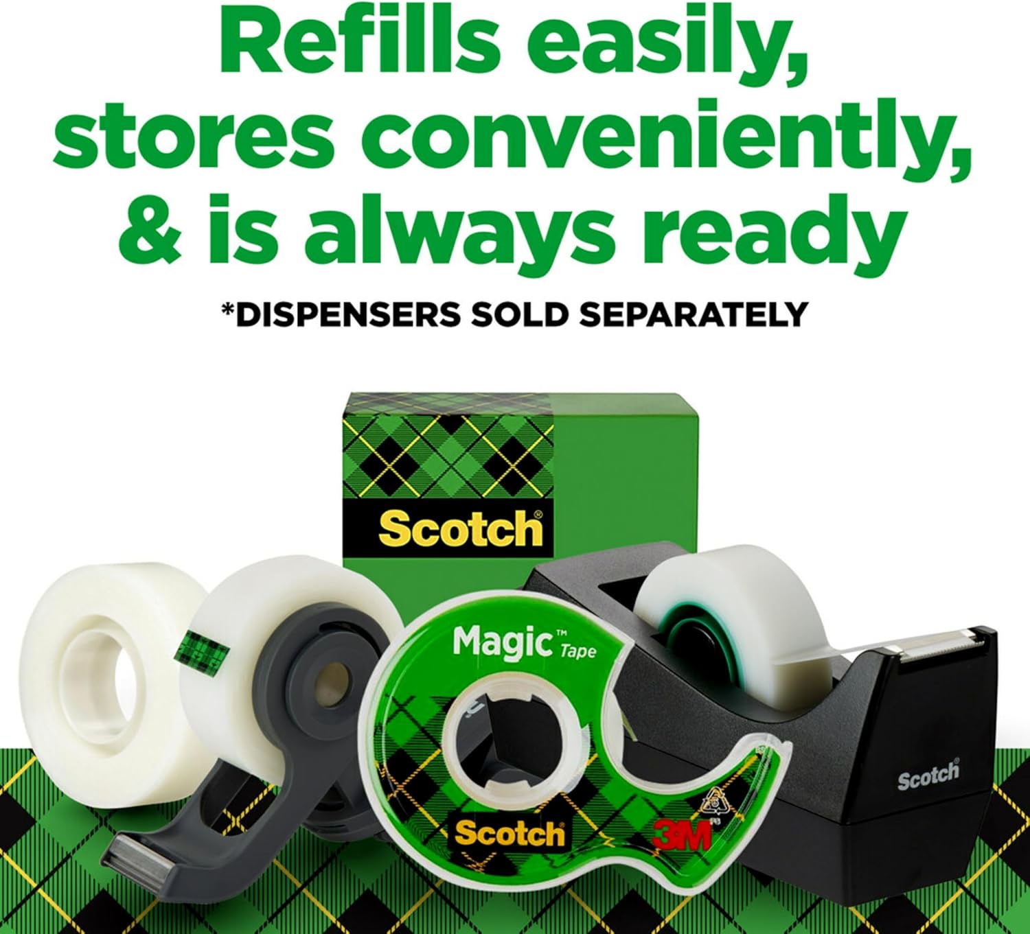 Thumbnail 6 de Scotch Magic Tape with Scotch Desktop Dispenser (6 Rolls, 3/4" x 1000")