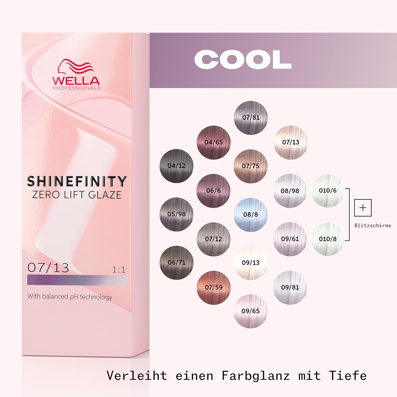 Thumbnail 4 de Wella Professionals Shinefinity Glaze demi-permanente Haartönung 07/13 Cool Toffee Cream (60 ml) – pH-neutral & ohne Ammoniak