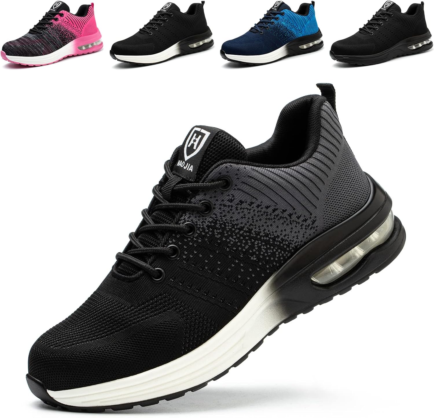 Detalle de Baofular Safety Trainers with Steel Toe Cap, Non-Slip & Breathable Mesh (Lightweight Work Shoes)
