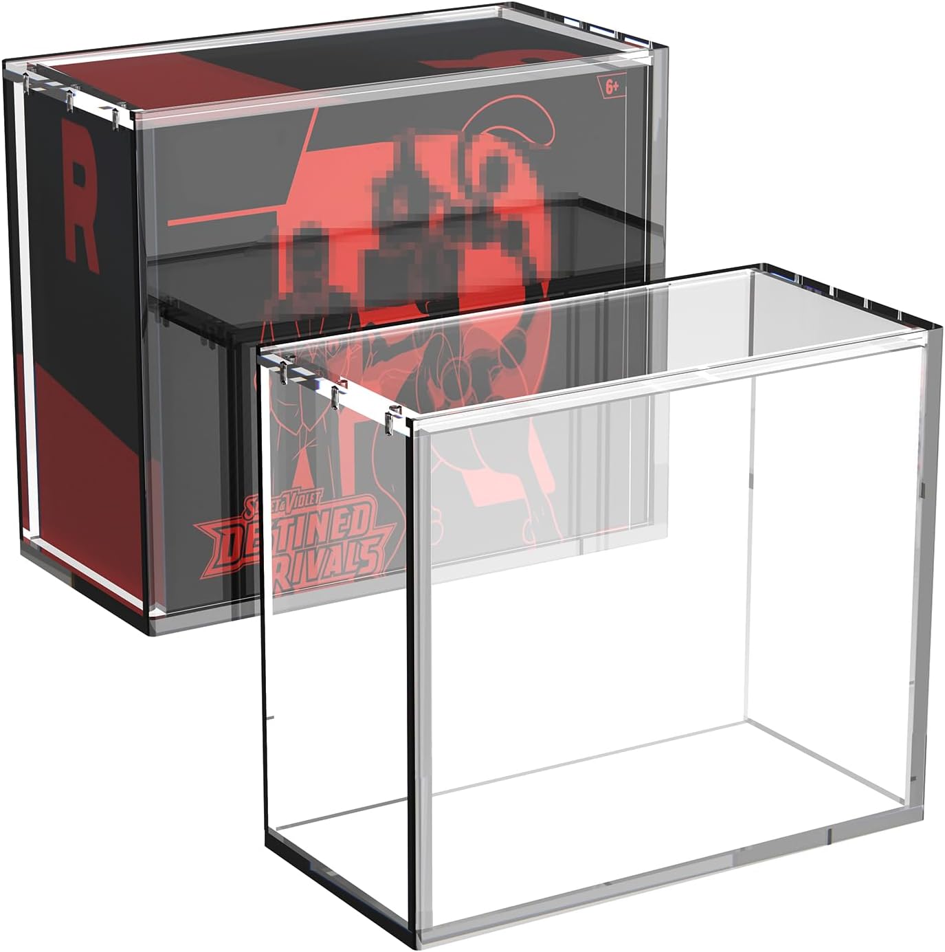 Thumbnail 6 de ETB Protector Case 3 Pack: Premium 8mm Acrylic Display Boxes with Sliding Magnetic Lid