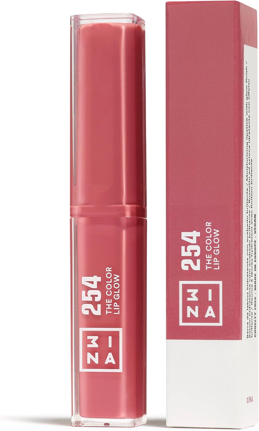 Thumbnail 6 de 3INA MAKEUP The Color Lip Glow 254 – Rosa scuro Nudo: rossetto-gloss modulabile e idratante