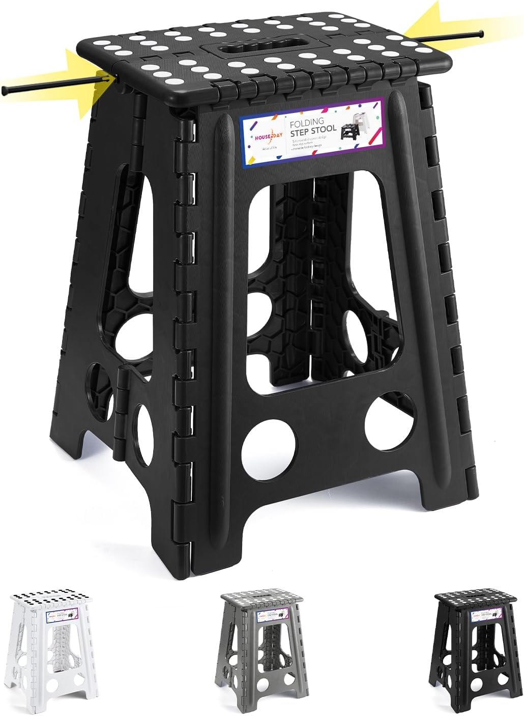 HOUSE DAY 43 cm Tritthocker Klappbar