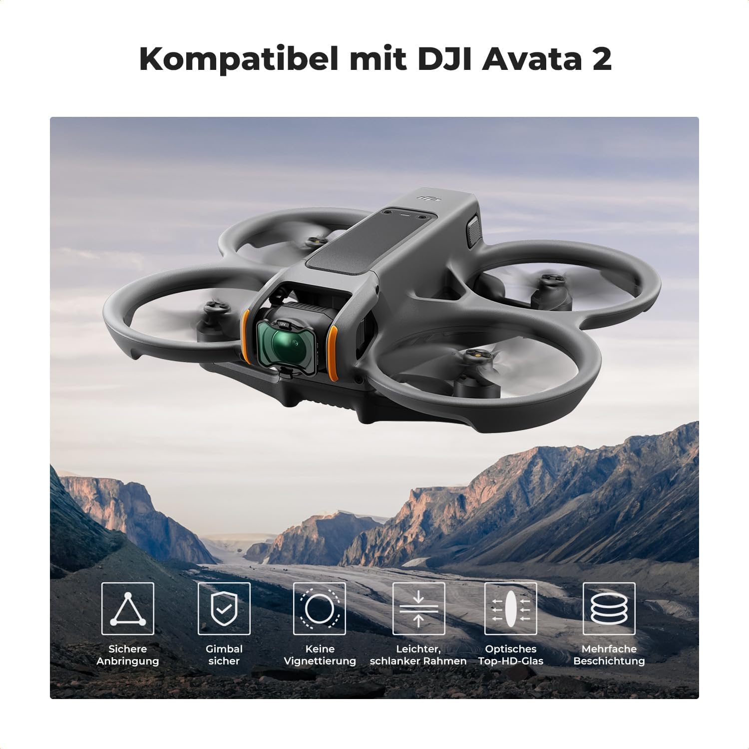 Detalle 2 de K&F CONCEPT Avata 2 ND Filter Set 6 Stück