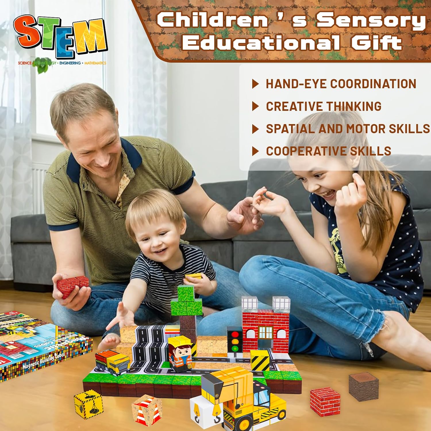 Thumbnail 5 de ToyUnited Magnetic Blocks 100PCS Set
