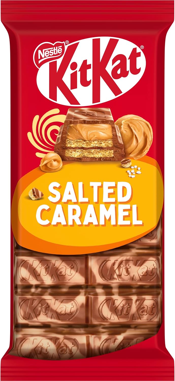 Thumbnail 3 de KitKat Tablette de Chocolat Caramel Salé – Lot de 4 (99 g) – expérience croquante et gourmande