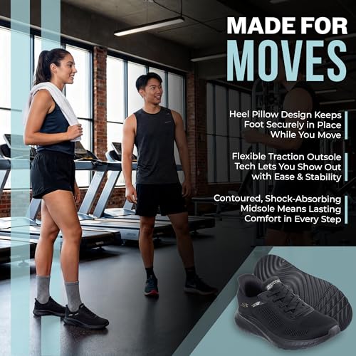 Thumbnail 4 de Skechers Femme Bobs Squad Chaos Current Muse Slip-In ENTRAINEUSE, noir textile, taille 38