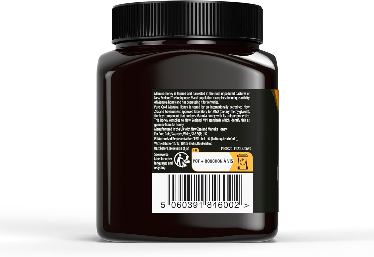 Detalle 2 de Premium Manuka-Honig MGO 525 mg + 250 g – Pure Gold aus Neuseeland