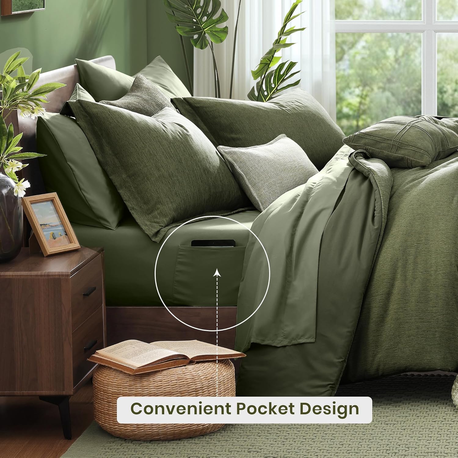Thumbnail 4 de Monbix King Size Comforter Set 7-Piece