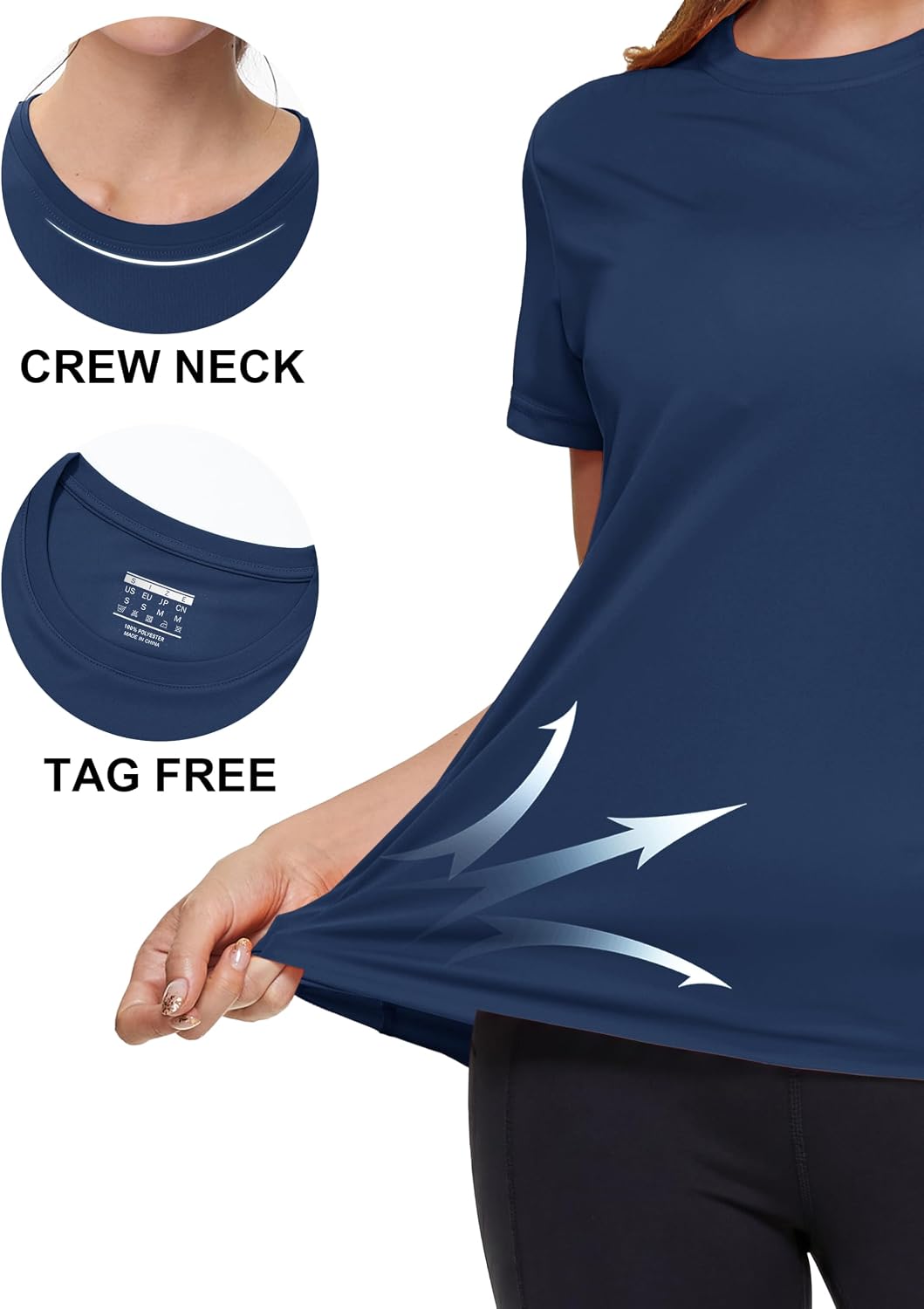 Thumbnail 4 de MAGCOMSEN Women's Workout Shirt, Polyester