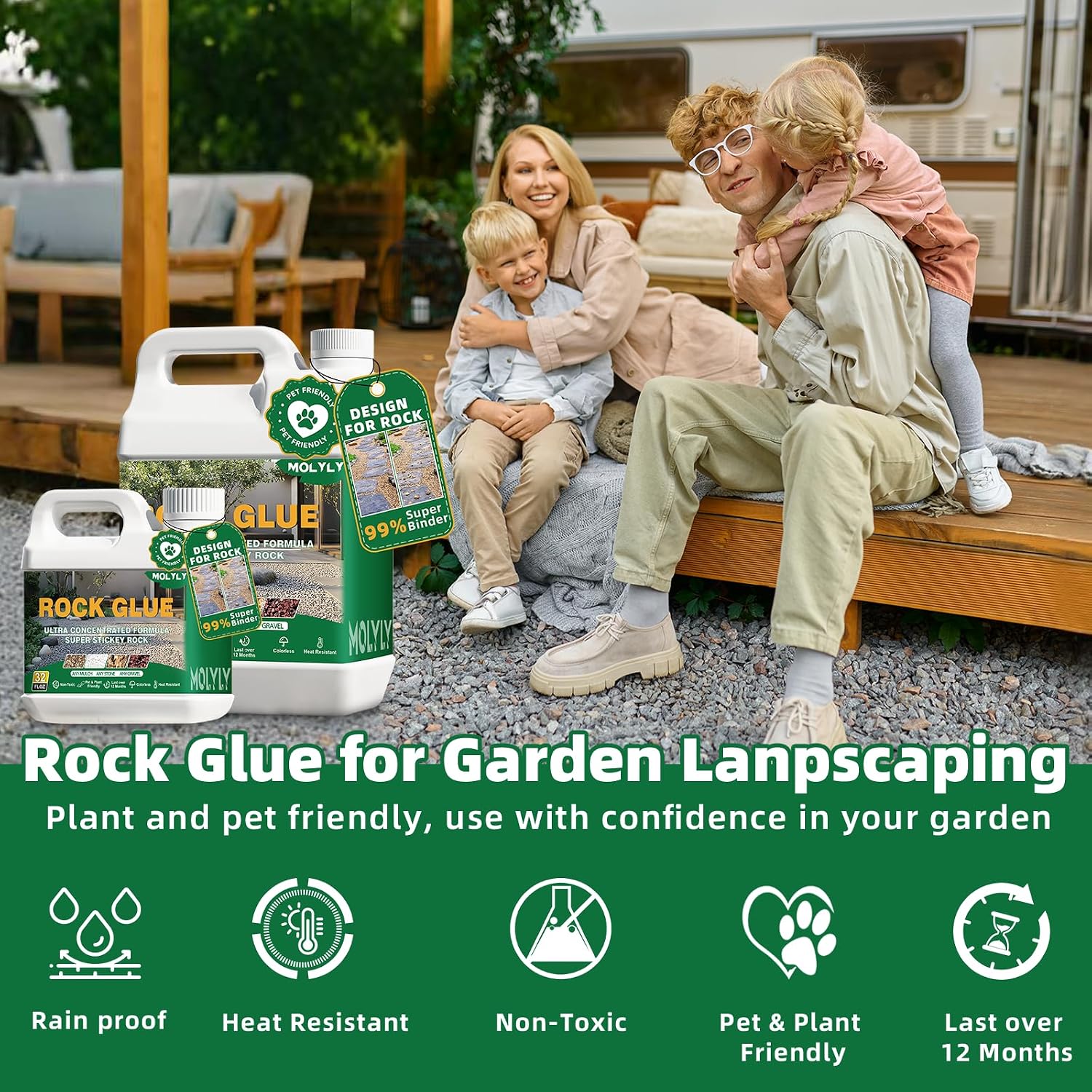 Thumbnail 4 de MOLYLY Landscaping Adhesive, 2 Gallon